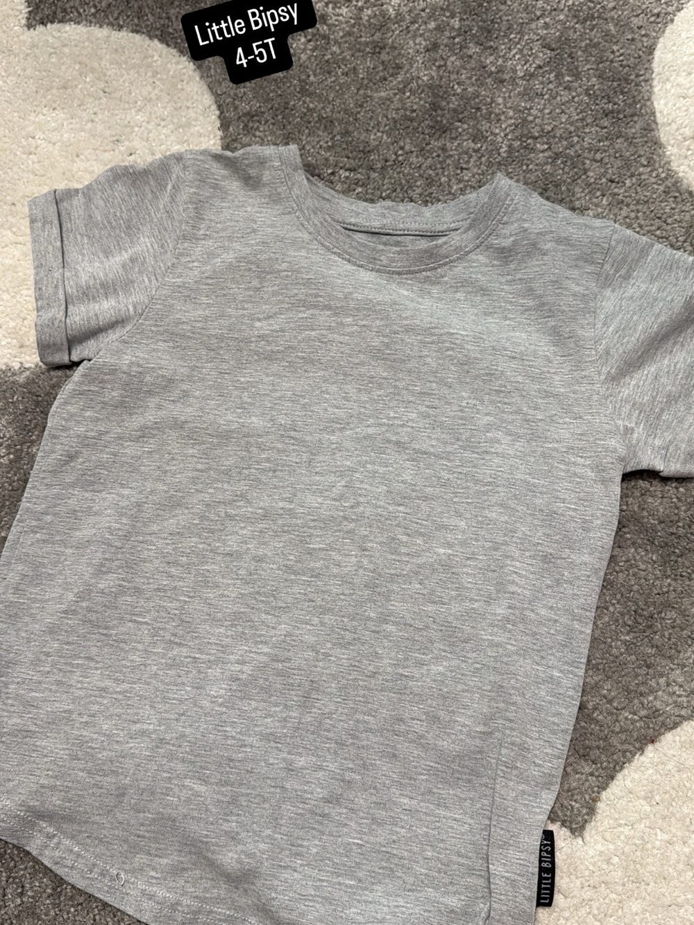 Little Bipsy Heather Gray Short Sleeve Tee